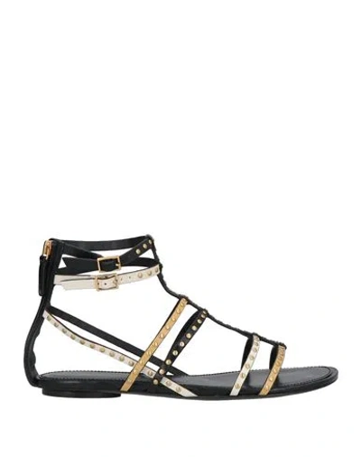Tory Burch Woman Sandals Black Size 8 Leather