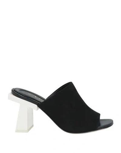 Tory Burch Woman Sandals Black Size 8 Leather
