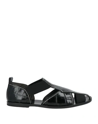 Tory Burch Woman Sandals Black Size 8.5 Leather