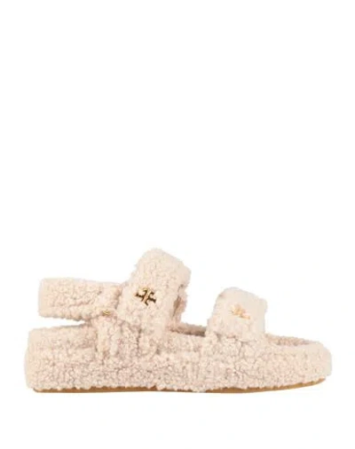 Tory Burch Woman Sandals Cream Size 8 Polyester In White