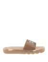 Tory Burch Woman Sandals Khaki Size 6 Rubber