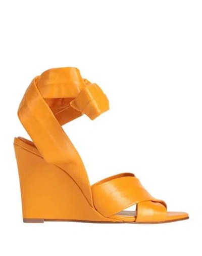 Tory Burch Woman Sandals Mandarin Size 10 Leather