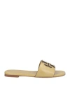 Tory Burch Woman Sandals Military Green Size 6.5 Leather