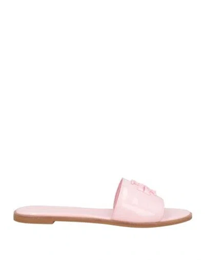 Tory Burch Woman Sandals Pink Size 8 Cow Leather