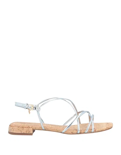 Tory Burch Sandals In Silver