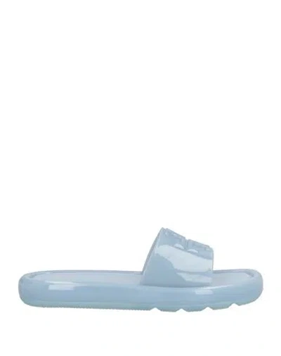 Tory Burch Woman Sandals Sky Blue Size 7 Rubber