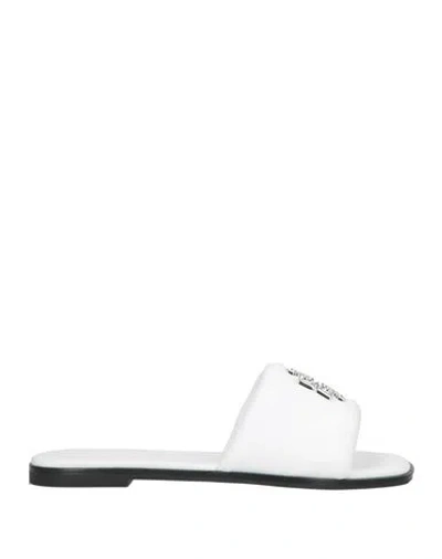 Tory Burch Woman Sandals White Size 8 Leather