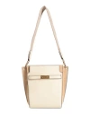 Tory Burch Woman Shoulder Bag Beige Size - Leather In Beige