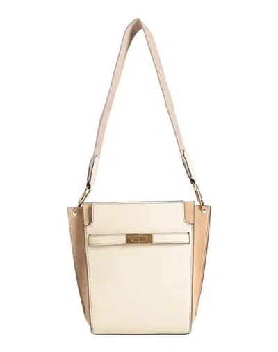 Tory Burch Woman Shoulder Bag Beige Size - Leather