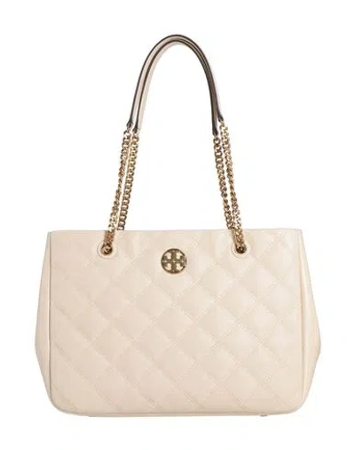 Tory Burch Woman Shoulder Bag Beige Size - Leather In Sand