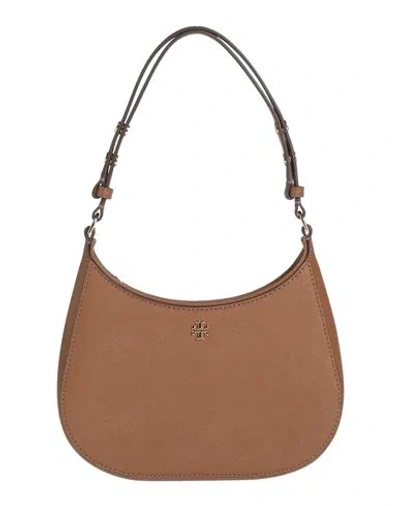 Tory Burch Woman Shoulder Bag Brown Size - Leather