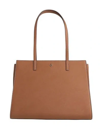 Tory Burch Woman Shoulder Bag Brown Size - Textile Fibers