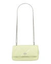 Tory Burch Woman Shoulder Bag Light Green Size - Leather In Green