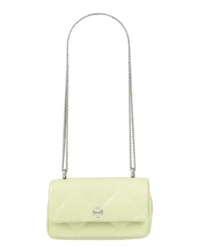 Tory Burch Woman Shoulder Bag Light Green Size - Leather
