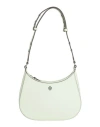 Tory Burch Woman Shoulder Bag Light Green Size - Leather In Green