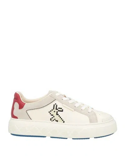 Tory Burch Woman Sneakers Cream Size 7 Leather In White