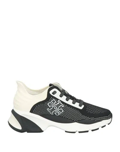 Tory Burch Logo-print Low-top Sneakers In Black