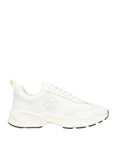 Tory Burch Woman Sneakers Ivory Size 8 Leather In White