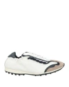 Tory Burch Woman Sneakers Taupe Size 8 Leather In Grey