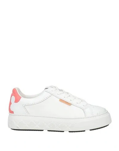 Tory Burch Woman Sneakers White Size 7.5 Leather