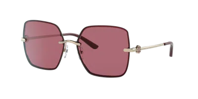 Tory Burch Woman Sunglass Ty6080 In Solid Bordeaux