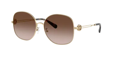 Tory Burch Woman Sunglass Ty6112 In Brown