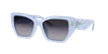 Tory Burch Geometric Sunglasses, 53mm In Grey Gradient