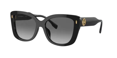 Tory Burch Woman Sunglass Ty7198u In Light Grey Gradient Dark Grey