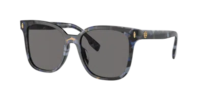 Tory Burch Woman Sunglass Ty7203u In Dark Grey Polarized