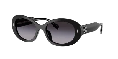 Tory Burch Woman Sunglass Ty7214u In Grey Gradient
