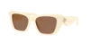 Tory Burch Ty7216u Cat-eye Acetate Sunglasses In Brown