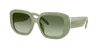 Tory Burch 54mm Irregular Sunglasses In Green