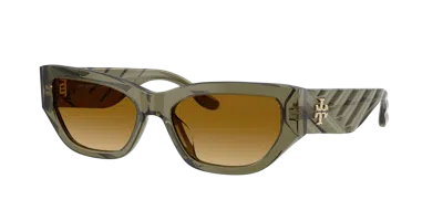 Tory Burch Woman Sunglass Ty7240u In Green