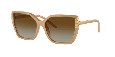 Tory Burch Woman Sunglass Ty9076u In Brown Polarized