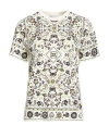 Tory Burch Woman T-shirt Cream Size S Cotton In Neutral