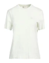 Tory Burch Woman T-shirt Light Green Size L Cotton