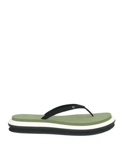 Tory Burch Woman Thong Sandal Black Size 5 Textile Fibers