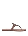Tory Burch Woman Thong Sandal Pastel Pink Size 7.5 Leather In Pink