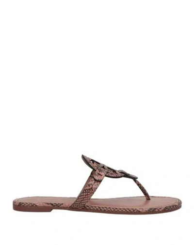 Tory Burch Woman Thong Sandal Pastel Pink Size 7.5 Leather