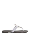 Tory Burch Woman Thong Sandal White Size 5.5 Calfskin