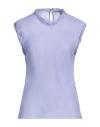 Tory Burch Woman Top Lilac Size 14 Silk In Purple