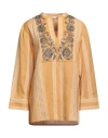 Tory Burch Woman Blouse Mandarin Size 00 Cotton In Mandarin