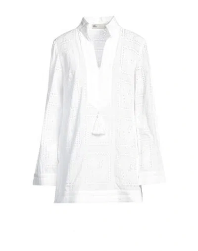 Tory Burch Woman Top White Size 6 Cotton