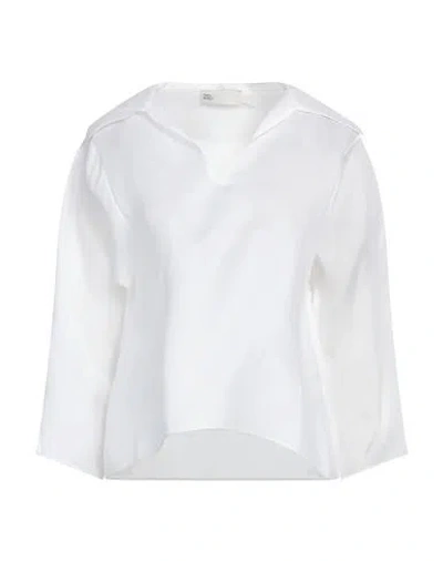 Tory Burch Woman Top White Size 6 Silk
