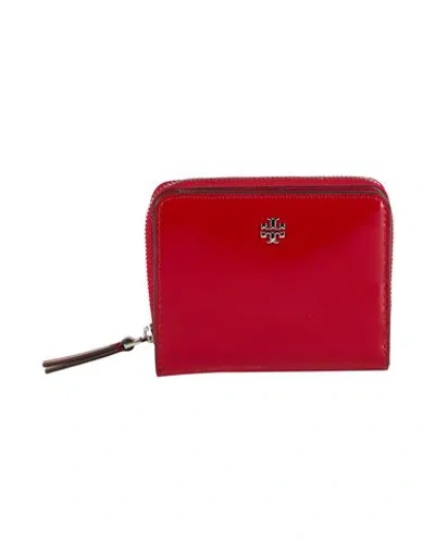Tory Burch Woman Wallet Red Size - Textile Fibers