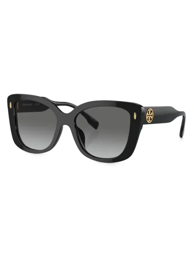 Tory Burch Women's 0ty7198u 54mm Butterfly Sunglasses In Black Grey Gradient