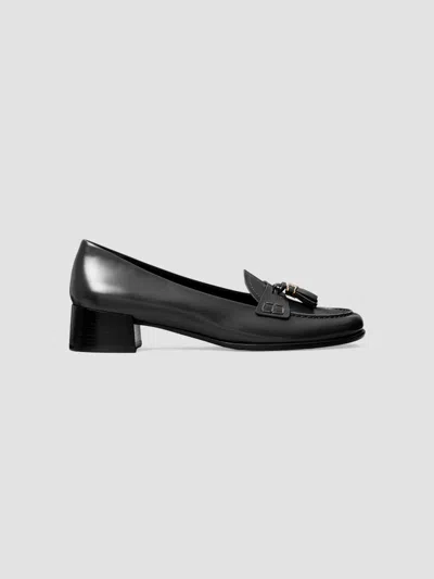 Tory Burch Women's 30mm Tassel Leather Loafers In Black