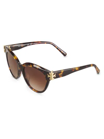 Tory Burch Women's 53mm Cat-eye Sunglasses In Brown