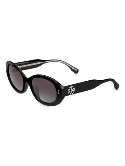 Tory Burch Women's 53mm Oval Sunglasses In Neutral