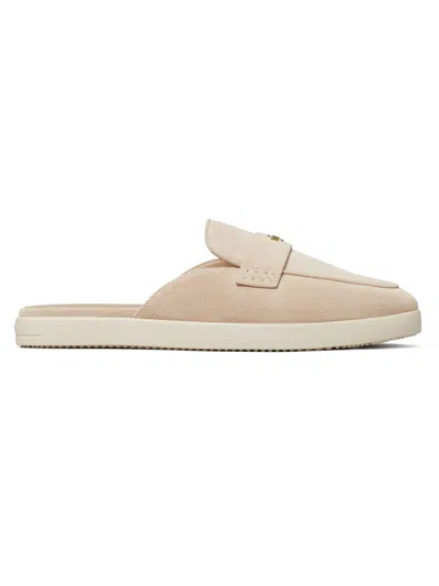 Tory Burch Suede Ballet Sport Mules In Black